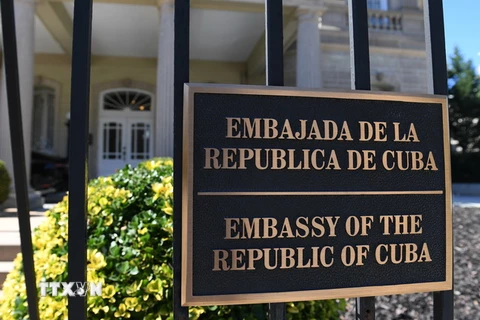 Đại sứ quán Cuba tại Washington D.C., Mỹ ngày 3/10. (Nguồn: THX/TTXVN)