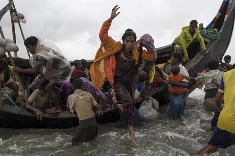 Người Rohingya đi tị nạn. (Nguồn: theguardian.com)