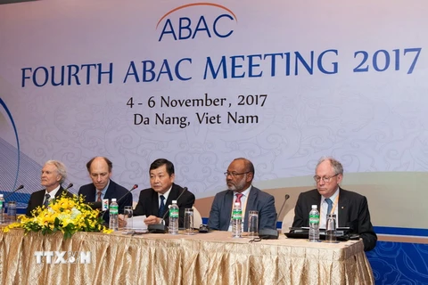 Họp báo về Kỳ họp lần thứ tư Hội đồng Tư vấn Kinh doanh APEC (ABAC). (Nguồn: TTXVN)