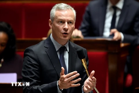  Bộ trưởng Kinh tế Pháp Bruno Le Maire. (Nguồn: AFP/TTXVN)