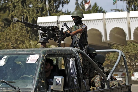 Lực lượng an ninh Yemen gác tại Sanaa. (Nguồn: AFP/TTXVN)