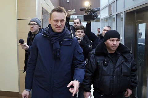 Ông Alexei Navalny tại Moskva ngày 31/1. (Nguồn: EPA/TTXVN)