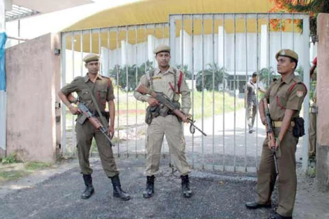 Cảnh sát Ấn Độ ở Assam. (Nguồn: india.com)