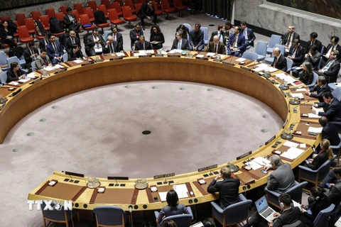 Một cuộc họp của Hội đồng Bảo an ở New York, Mỹ. (Nguồn: AFP/TTXVN)