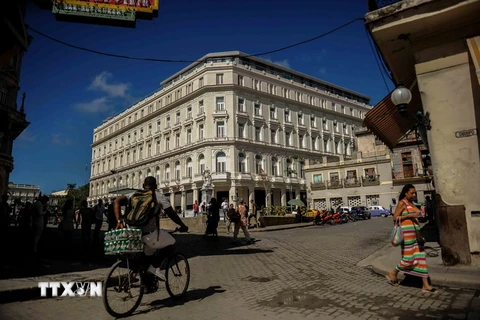 Một góc đường phố ở thủ đô La Habana, Cuba. (Nguồn: AFP/TTXVN)