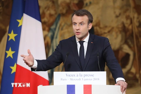 Tổng thống Pháp Emmanuel Macron. (Nguồn: AFP/TTXVN)