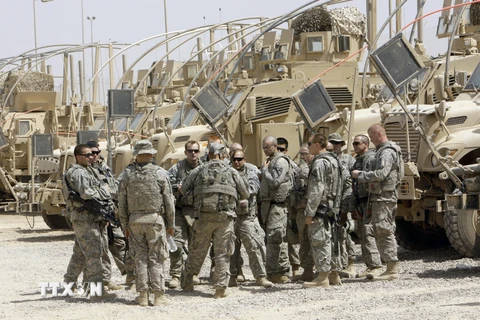 Binh sỹ Mỹ làm nhiệm vụ tại Baghdad, Iraq năm 2009. (Nguồn: AFP/TTXVN)