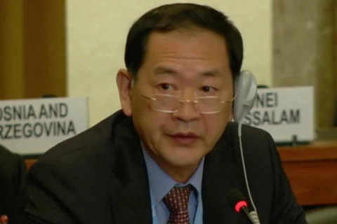 Đại sứ Triều Tiên tại Liên hợp quốc ở Geneva, ông Han Tae Song. (Nguồn: ABC news)