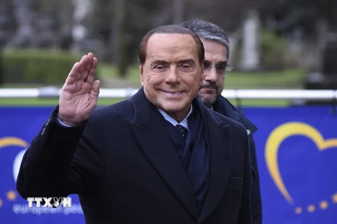 Cựu Thủ tướng Italy Silvio Berlusconi. (Nguồn: AFP/TTXVN)