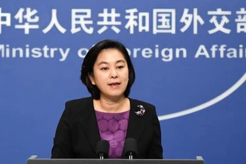 Người phát ngôn Bộ Ngoại giao Trung Quốc Hoa Xuân Oánh. (Nguồn: Kyodo/TTXVN)