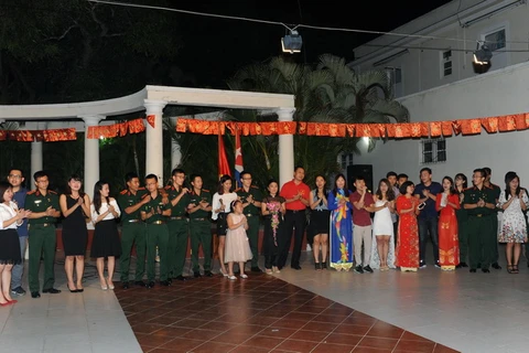 Cộng đồng người Việt tại Cuba đón chào Năm mới. (Ảnh: Lê Hà/TTXVN)