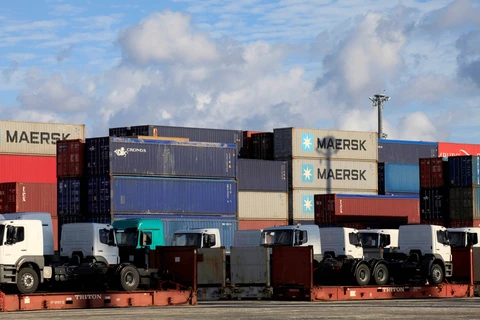 Các cont​ainer hàng hóa tại cảng Mariel, Cuba. (Nguồn: AFP/TTXVN)
