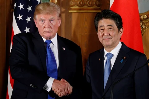 Tổng thống Donald Trump và Thủ tướng Shinzo Abe. (Nguồn: Reuters)