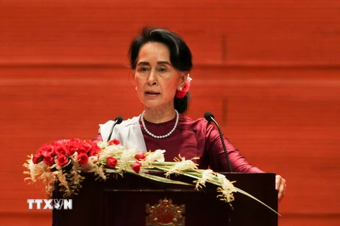 Bà Aung San Suu Kyi. (Nguồn: AFP/TTXVN)