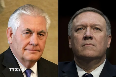 Ông Rex Tillerson (trái) và ông Mike Pompeo. (Nguồn: AFP/TTXVN)