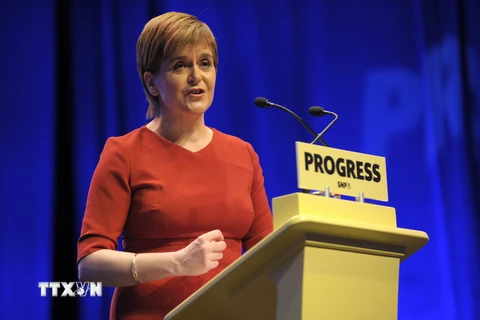 Thủ hiến Scotland Nicola Sturgeon. (Nguồn: AFP/TTXVN)