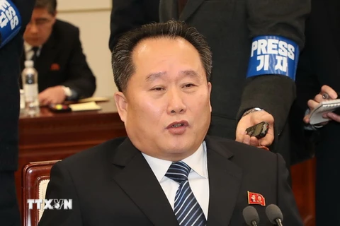 Chủ tịch Ủy ban Thống nhất Hòa bình Triều Tiên, ông Ri Son-gwon. (Nguồn: Yonhap/TTXVN)