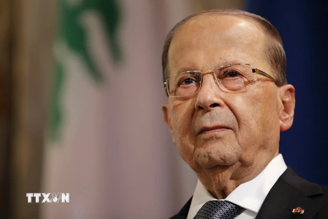 Tổng thống Liban Michel Aoun. (Nguồn: AFP/TTXVN)