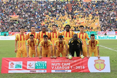 Câu lạc bộ bóng đá Nam Định. (Nguồn: vpf.vn)