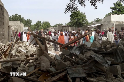 Hiện trường một vụ đánh bom liều chết vào nhà thờ Hồi giáo tại Nigeria. Ảnh minh họa. (Nguồn: AFP/TTXVN)