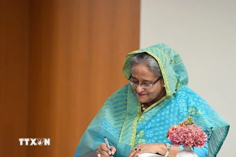 Thủ tướng Bangladesh Sheikh Hasina. (Nguồn: AFP/TTXVN)
