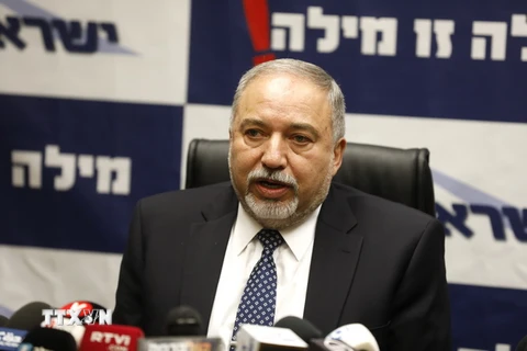 Bộ trưởng Quốc phòng Israel Avigdor Lieberman. (Nguồn: AFP/TTXVN)