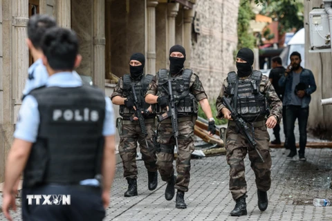Cảnh sát Thổ Nhĩ Kỳ tuần tra tại Istanbul. (Ảnh minh họa. Nguồn: AFP/TTXVN)