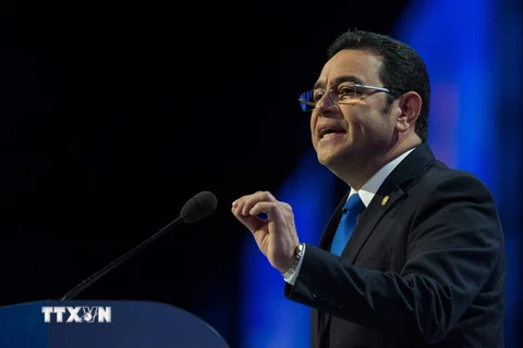 Tổng thống Guatemala Jimmy Morales. (Nguồn: AFP/TTXVN)