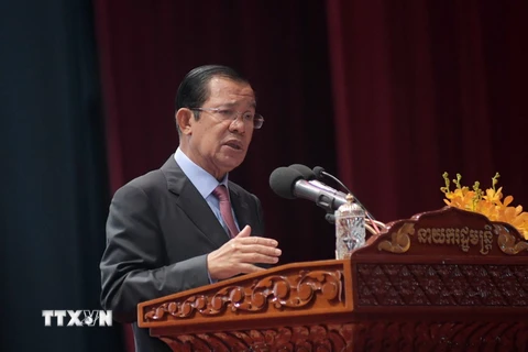 Thủ tướng Campuchia Hun Sen. (Nguồn: THX/TTXVN)