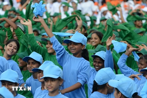 Các em học sinh Ấn Độ. (Ảnh minh họa. Nguồn: AFP/TTXVN)