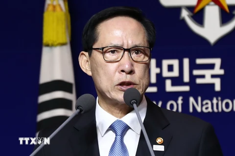 Bộ trưởng Quốc phòng Hàn Quốc Song Young-moo. (Nguồn: Yonhap/TTXVN)