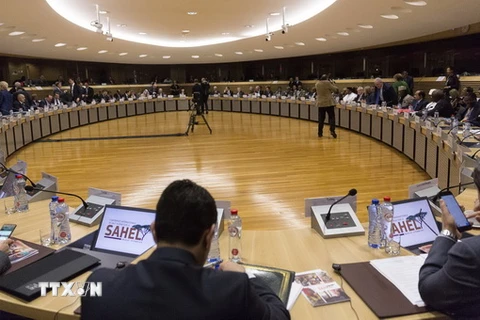 Lãnh đạo các nước thành viên EU tại Hội nghị Ủy ban châu Âu ở Brussels (Bỉ). (Nguồn: THX/TTXVN)