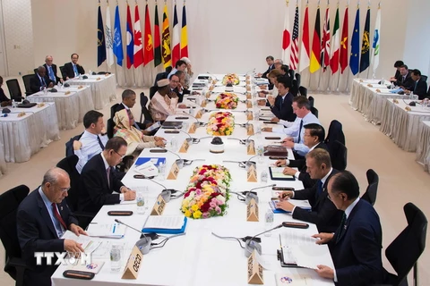 Các nhà lãnh đạo G7 trong một cuộc đối thoại. (Ảnh minh họa. Nguồn: AFP/TTXVN)