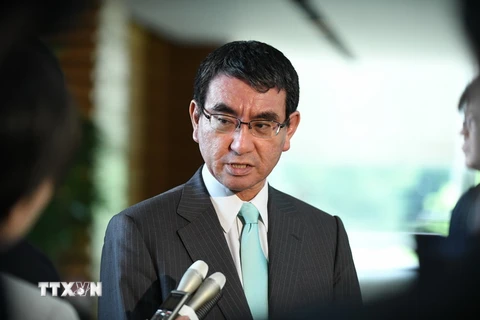 Ngoại trưởng Nhật Bản Taro Kono. (Nguồn: AFP/TTXVN)