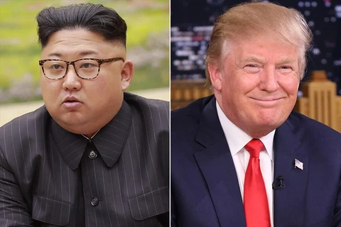 Nhà lãnh đạo Triều Tiên Kim Jong-un và Tổng thống Mỹ Donald Trump. (Nguồn: AP)