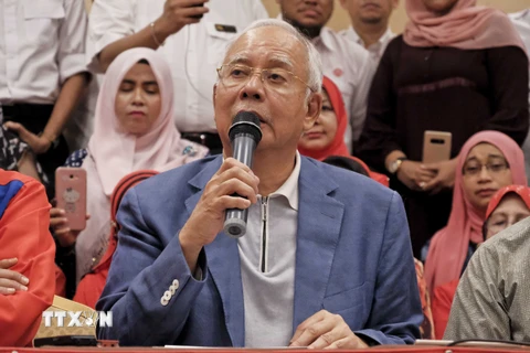 Cựu Thủ tướng Najib Razak. (Nguồn: THX/TTXVN)