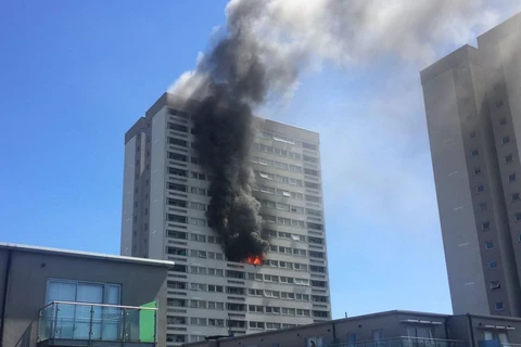 Hiện trường vụ cháy. (Nguồn: news.sky.com)