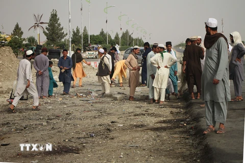 Hiện trường một vụ nổ ở tỉnh Nangarhar, Afghanistan. (Ảnh minh họa. THX/TTXVN)