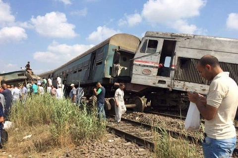 Một vụ tai nạn tàu hỏa ở Ai Cập. (Ảnh minh họa. Nguồn: Twitter)