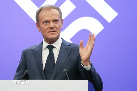 Chủ tịch Hội đồng Liên minh châu Âu Donald Tusk. (Nguồn: AFP/TTXVN)