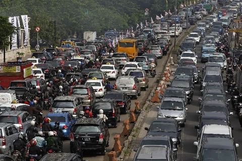 Tình hình giao thông ở Jakarta. (Nguồn: Reuters)