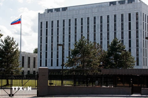 Đại sứ quán Nga ở Washington, DC, Mỹ. (Ảnh: THX/TTXVN)
