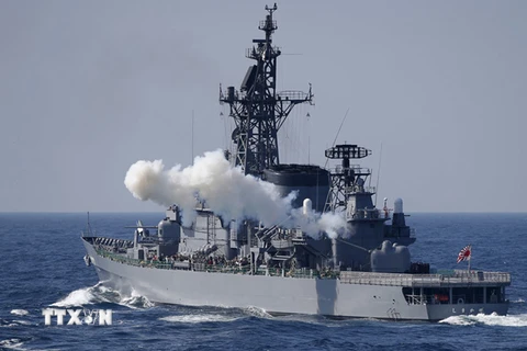 Tàu khu trục Nhật Bản Shimakaze. (Nguồn: Reuters/TTXVN)