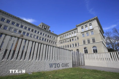 Trụ sở Tổ chức Thương mại thế giới ở Geneva, Thụy Sĩ. (Ảnh: THX/TTXVN)