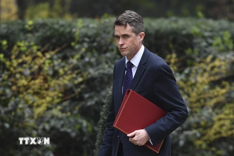 Bộ trưởng Quốc phòng Anh Gavin Williamson. (Nguồn: AFP/TTXVN)