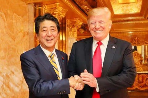 Thủ tướng Nhật Bản Shinzo Abe và Tổng thống Mỹ Donald Trump. (Nguồn: japantimes.co.jp)