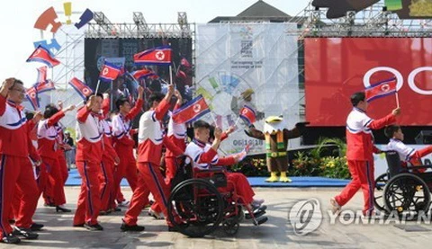Đoàn vận động viên Triều Tiên. (Nguồn: Yonhap)