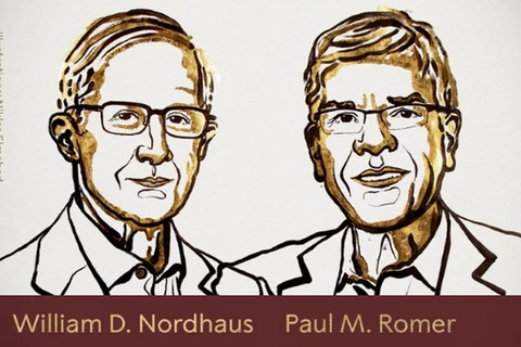 William D.Nordhaus và Paul M.Romer. (Nguồn: dw.com)