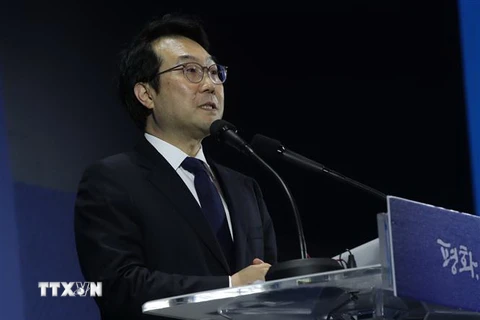 Đặc phái viên Hàn Quốc phụ trách các vấn đề hòa bình và an ninh trên bán đảo Triều Tiên, ông Lee Do-hoon. (Ảnh: Yonhap/TTXVN)