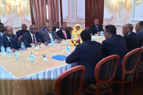 Quang cảnh cuộc gặp giữa hai bên. (Nguồn: africanews.com)